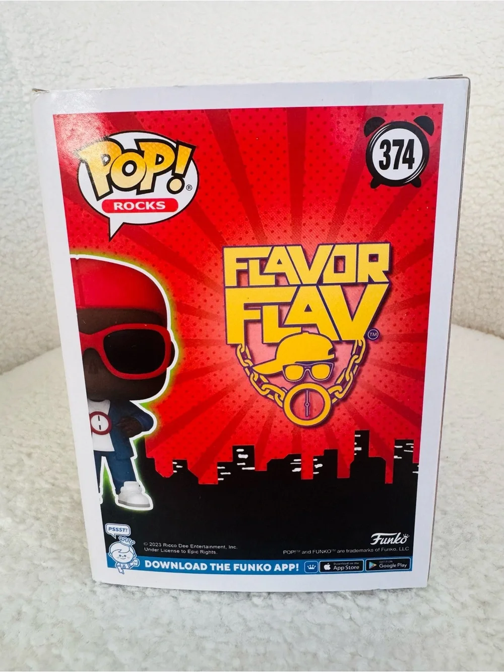 Funko Pop! Flavor Flav Vinyl Figure - Red Sunglasses & Red Hat, Blue Outfit